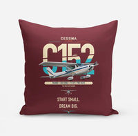 Thumbnail for Cessna 152 design on dark red pillow