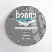 Thumbnail for Tecnam P2002 Sierra MkII design on gray no frame wall clock
