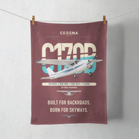 Thumbnail for Cessna 170B design on dark red towel