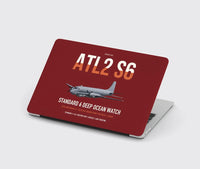 Thumbnail for Atlantique 2 Standard 6 design on dark red MacBook case