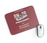 Thumbnail for Britten-Norman BN-2B-26 Islander design on dark red rectangle mouse pad