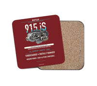Thumbnail for 915 iS design on dark red 1 piece coaster