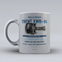 Thumbnail for XWB-84 Mug design on light gray trent