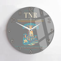 Thumbnail for Ivato International Airport (TNR) design on gray no frame wall clock
