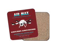 Thumbnail for Percepto Air Max design on dark red 1 piece coaster
