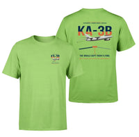 Thumbnail for KA-3B Skywarrior design on light green double-side t-shirt, double-side print