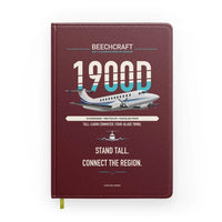 Thumbnail for Beechcraft 1900D design on dark red notebook