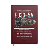 Thumbnail for FJ33-5A design on dark red notebook
