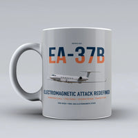 Thumbnail for EA-37B Compass Call design on light gray ceramic mug, double-side print