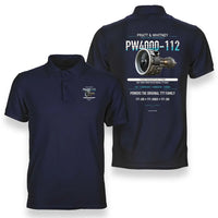 Thumbnail for PW4000-112 design on navy blue polo