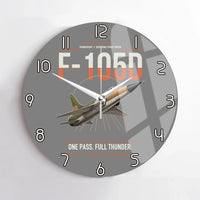 Thumbnail for F-105D Thunderchief design on gray no frame wall clock