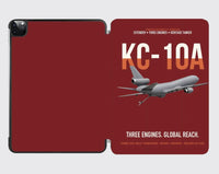 Thumbnail for KC-10A EXTENDER design on dark red ipad tablet case