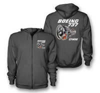 Thumbnail for Boeing 737 Engine & CFM56 Designed Zipped Hoodies - view 12