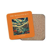 Thumbnail for The Monsoon Run - Designed Coasters design on orange 1-piece