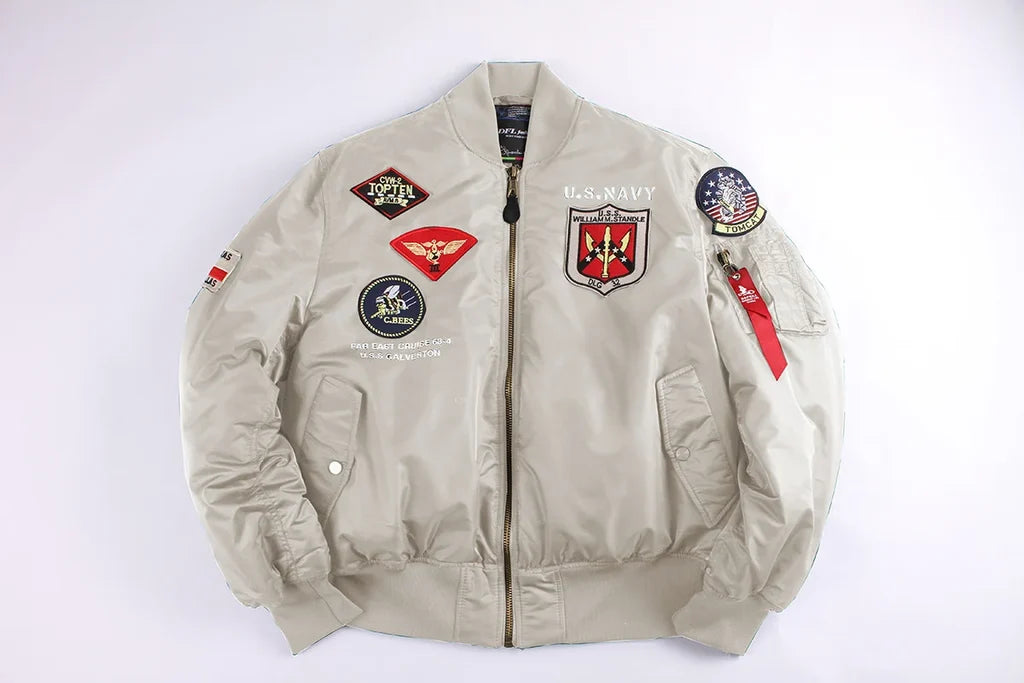 "US Navy" Fighter Pilot Style Designed Super Cool Pilot Jackets - view 13