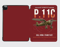Thumbnail for PZL P.11c design on dark red ipad tablet case