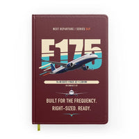 Thumbnail for Embraer E175 design on dark red notebook