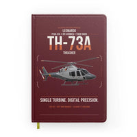 Thumbnail for Leonardo TH-73A Thrasher design on dark red notebook