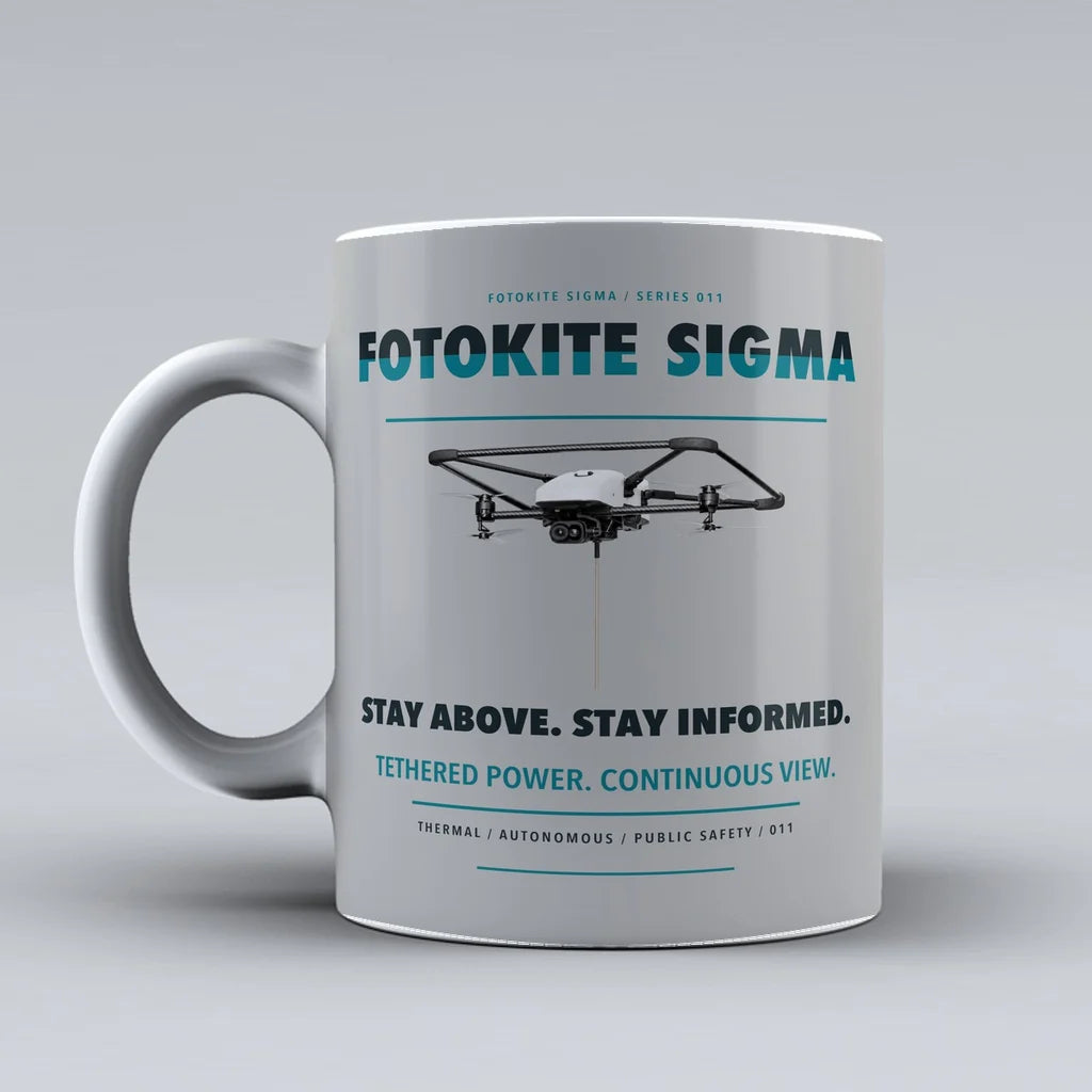 Sigma Mug design on light gray fotokite