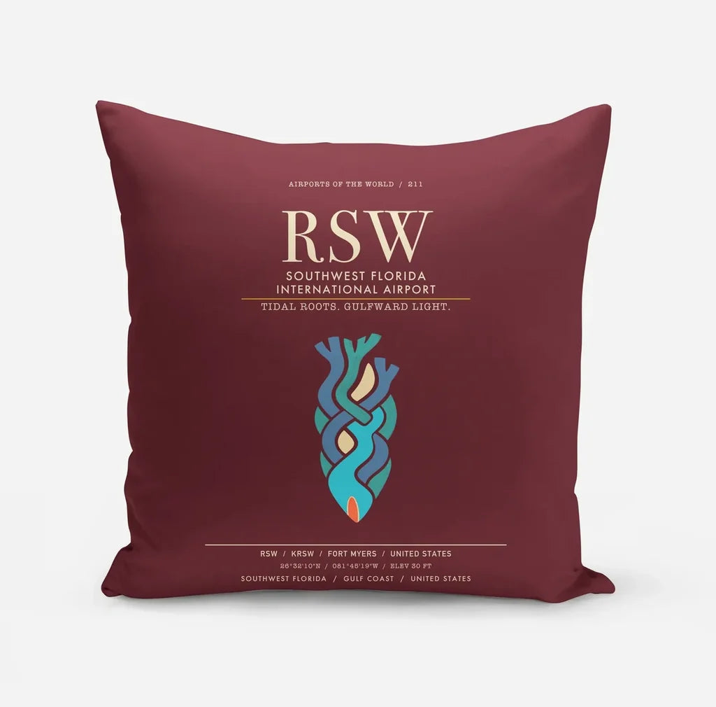 Southwest Florida International Airport RSW - Dark Red