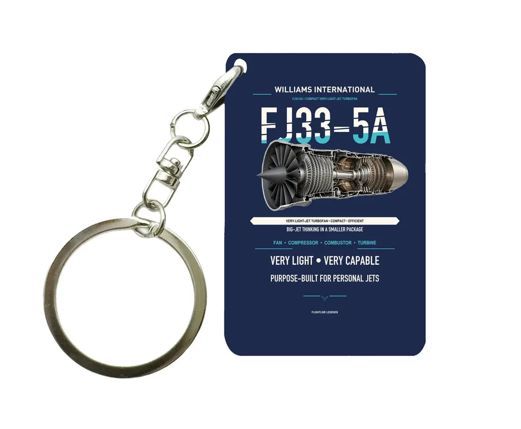 FJ33-5A Key Chain design on navy blue key chain
