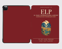 Thumbnail for El Paso International Airport (ELP) design on dark red ipad tablet case