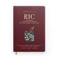 Thumbnail for Richmond International Airport (RIC) design on dark red notebook