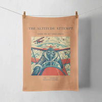 Thumbnail for VINTAGE G4202 - The Altitude Attempt - Designed Towels design on orange