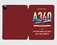 Thumbnail for Airbus A340-600 design on dark red ipad tablet case