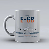 Thumbnail for E-6B Mercury design on light gray ceramic mug, double-side print