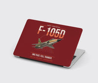 Thumbnail for F-105D Thunderchief design on dark red MacBook case