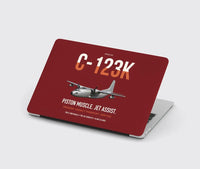 Thumbnail for C-123K Provider design on dark red MacBook case