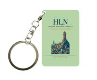 Thumbnail for Helena Regional Airport (HLN) design on light green key chain