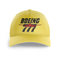 Thumbnail for Amazing Boeing 777 printed hat - yellow