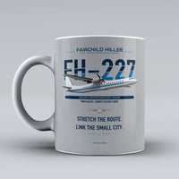Thumbnail for Hiller FH-227B Mug design on light gray fairchild
