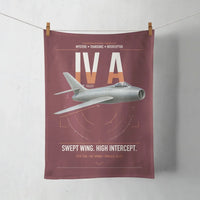 Thumbnail for Dassault Mystère IV A design on dark red towel