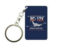 Thumbnail for RC-12X GUARDRAIL Key Chain design on navy blue key chain