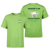 Thumbnail for DJI Phantom 4 RTK design on light green t shirt