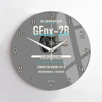 Thumbnail for GEnx-2B design on gray no frame wall clock