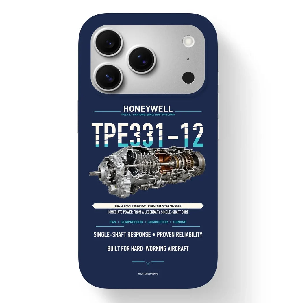 TPE331-12 Case design on navy blue iphone case
