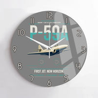 Thumbnail for P-59A Airacomet design on gray no frame wall clock