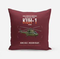Thumbnail for Korea Aerospace Industries KUH-1 Surion design on dark red pillow