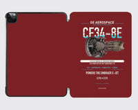Thumbnail for CF34-8E design on dark red ipad tablet case