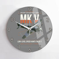 Thumbnail for Hawker Tempest Mk V design on gray no frame wall clock