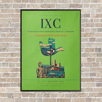 Thumbnail for Shaheed Bhagat Singh International Airport IXC — Chandigarh vertical canvas print - framed - light green background