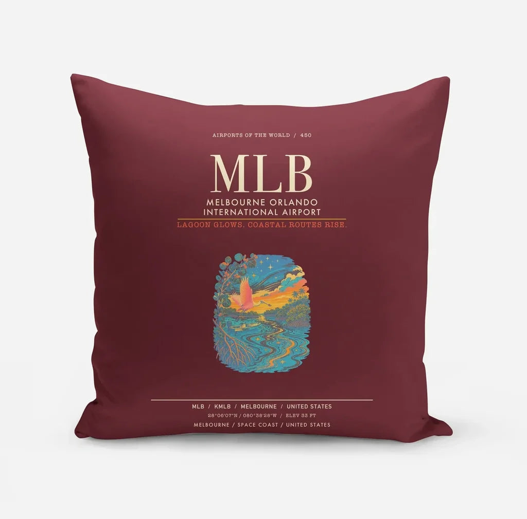 Melbourne Orlando International Airport MLB - Dark Red