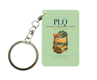 Thumbnail for Palanga International Airport (PLQ) design on light green key chain