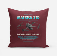 Thumbnail for DJI Matrice 3TD design on dark red pillow