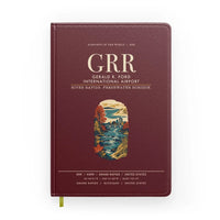 Thumbnail for Gerald R. Ford International Airport Grand Rapids (GRR) design on dark red notebook