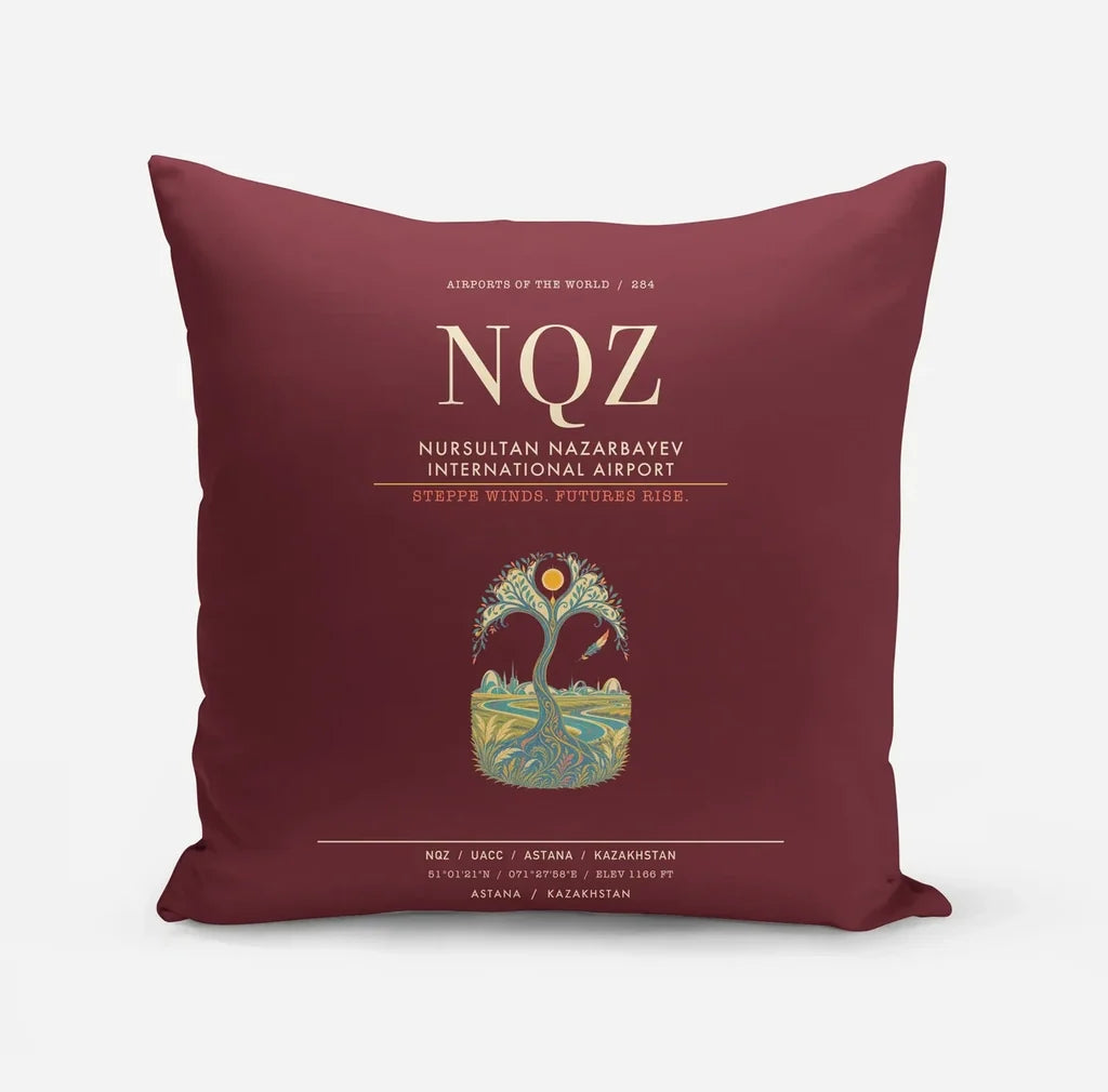 Nursultan Nazarbayev International Airport Astana NQZ - Dark Red